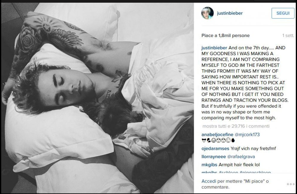 I due protagonisti dello scatto dei record sono Justin Bieber e Selena Gomez, entrambi cantanti. (Foto Instagram)