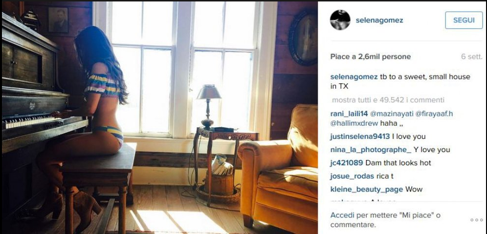 I due protagonisti dello scatto dei record sono Justin Bieber e Selena Gomez, entrambi cantanti. (Foto Instagram)