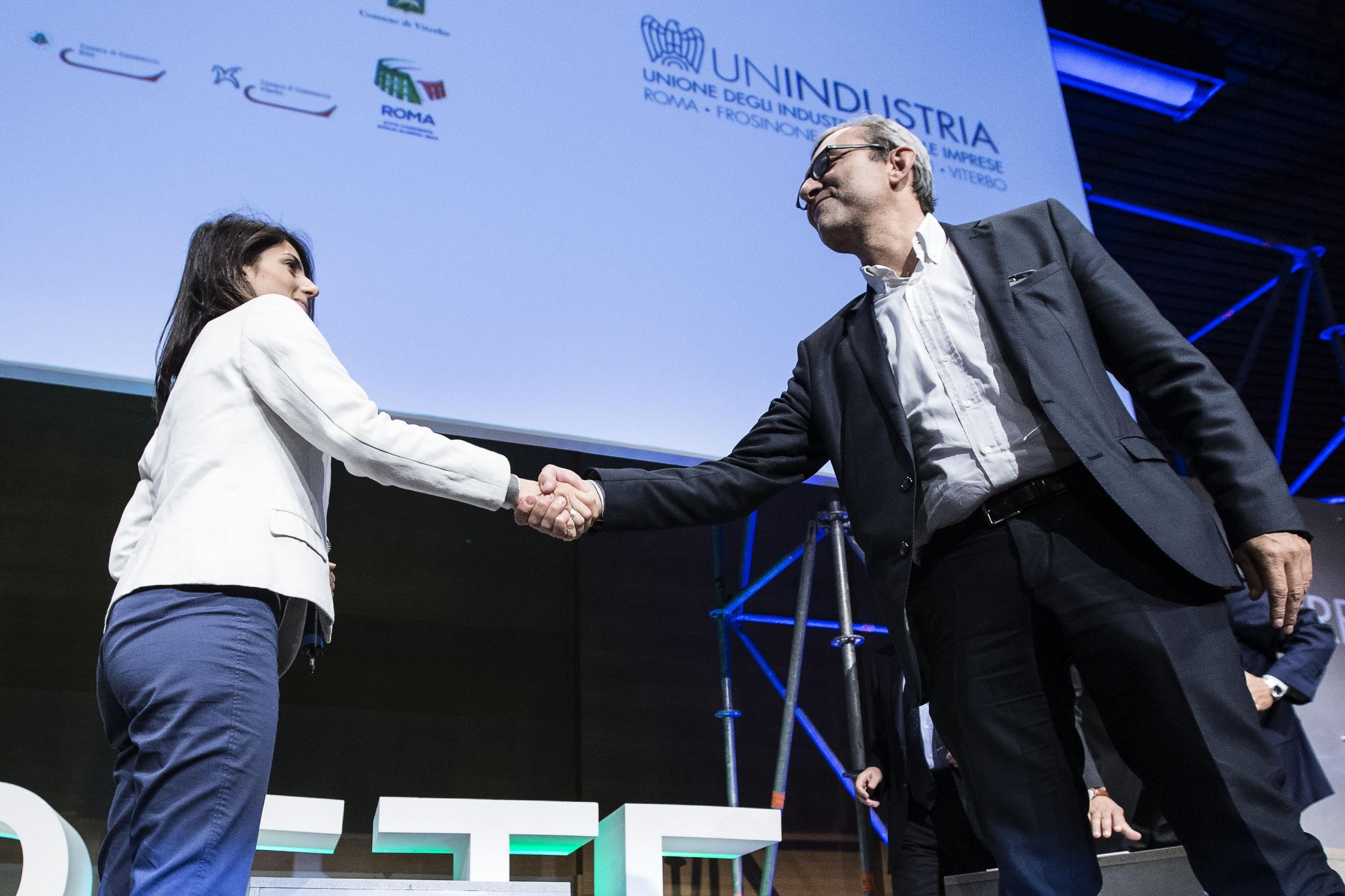 Primo confronto Raggi-Giachetti. La candidata Cinquestelle primeggia in tv
