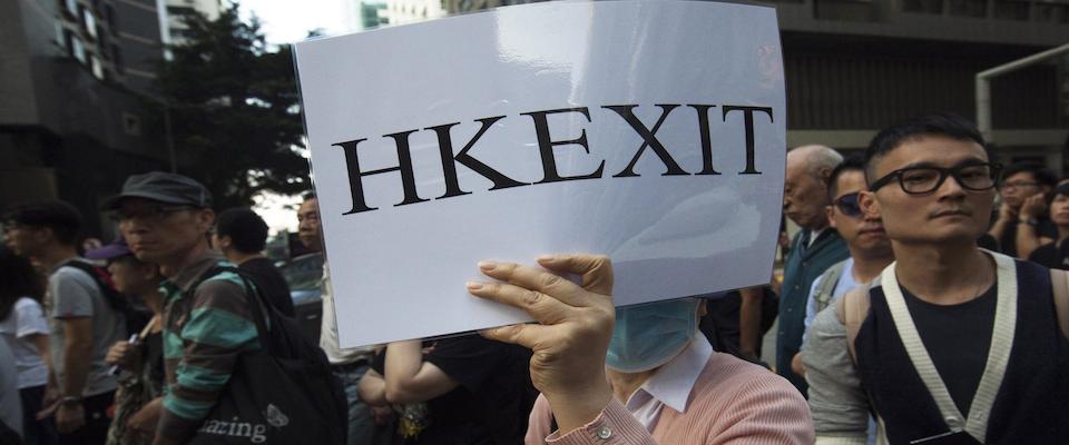 Protesta di piazza a Hong Kong