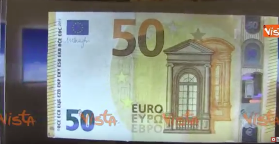 Sfida aperta ai falsari: ecco la nuova banconota da 50 euro (video)