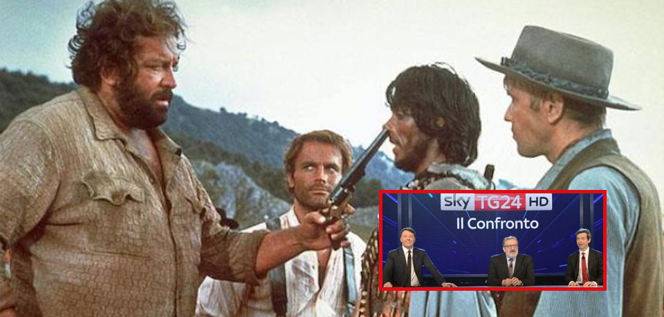 Renzi-Orlando-Emiliano, ascolti flop. Bud Spencer distrugge la “trinità” del Pd