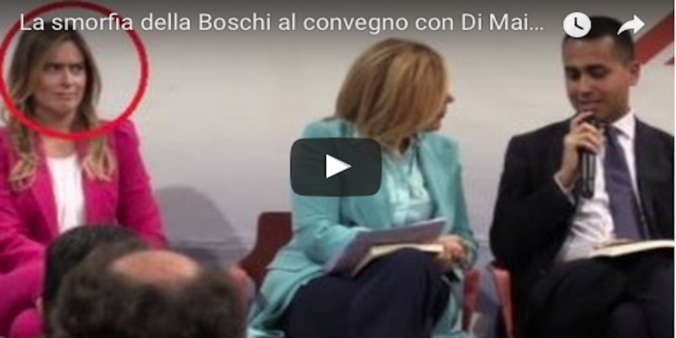 “Sono tutti qui per me”. Di Maio fa il divo e la Boschi si offende… (video)