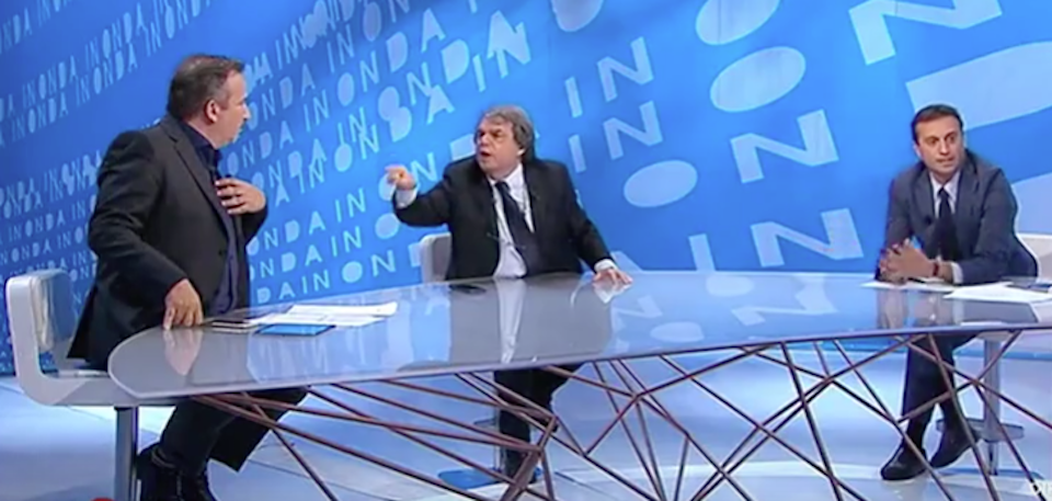 Brunetta litiga in tv con Telese e Parenzo: «Voi fate il gioco degli scafisti!» (video)