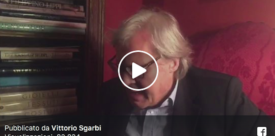 Lo sfogo di Sgarbi: «Italia sfregiata, chi ci governa è peggio dell’Isis (video)