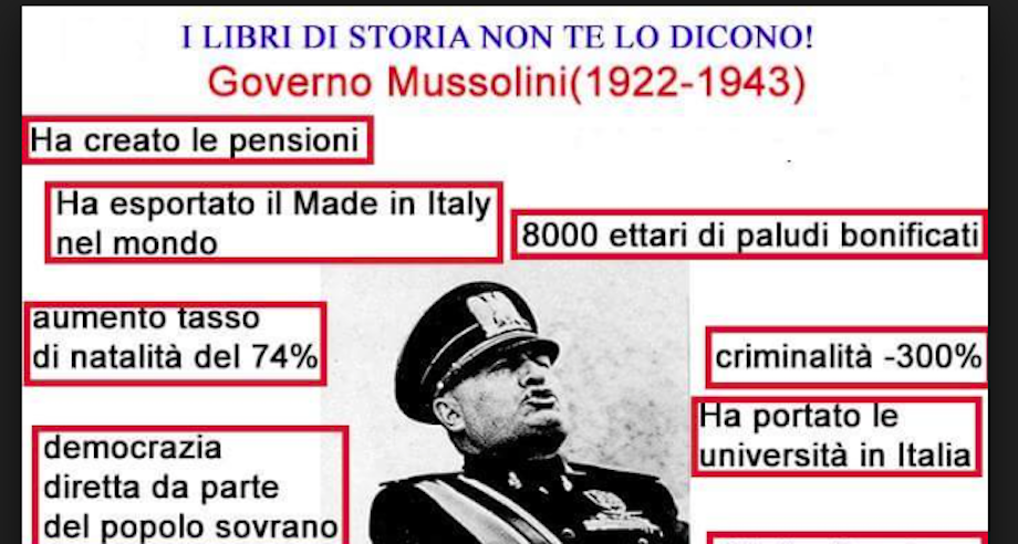Mussolini: le cose fatte