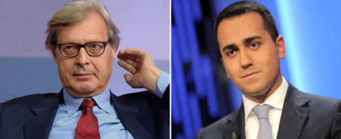 Sgarbi: «Di Maio omosessuale, vi dico con chi sta». Spunta la lobby gay nel M5S