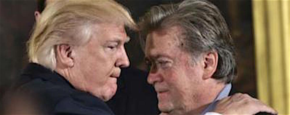 L’ideologo della destra Usa Bannon parla al congresso del Front National