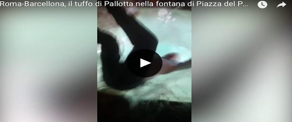 Pallotta, dopo il tuffo nella fontana le scuse alla Raggi: pagherò la multa (video)