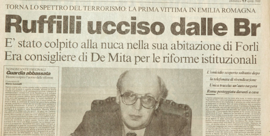 Tre colpi alla nuca, in ginocchio: 30 anni fa le Br uccidevano Roberto Ruffilli (audio)