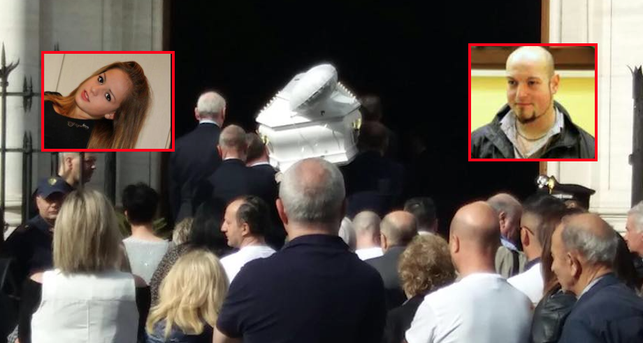 Lacrime e rabbia al funerale di Pamela Mastropietro. Alla mamma i fiori di Luca Traini