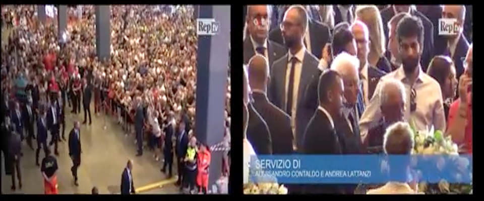 La gaffe di Repubblica: gli applausi a Salvini e Di Maio “trasferiti” su Mattarella (video)