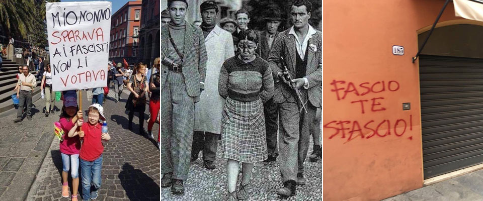La sinistra porta in piazza i bambini antifascisti con slogan violenti: si scatena la rissa