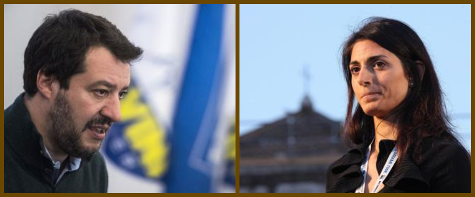 Salvini alla Raggi: «Non hai combinato niente, non posso pulire Roma al posto tuo»