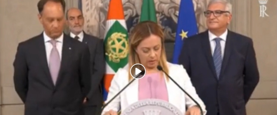 Meloni: «Il patto Pd-M5S è un inganno contro la democrazia. Scenderemo in piazza» Meloni: «Il patto Pd-M5S è un inganno contro la democrazia. Scenderemo in piazza»