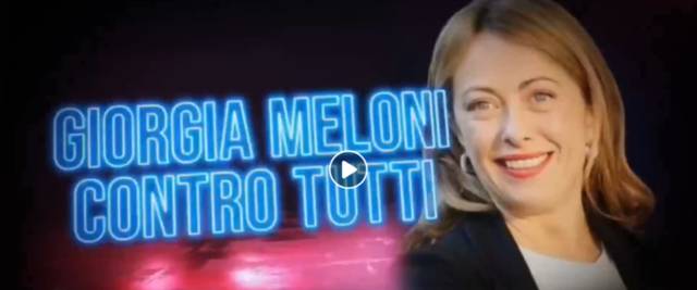 Meloni a Live