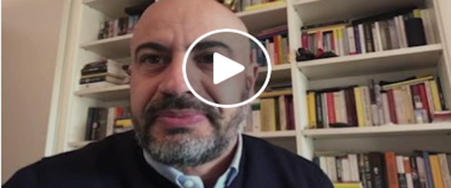 Gianluigi Paragone frame da video dalla sua pagina Facebook