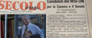 Ma il marito della senatrice Segre fu missino e almirantiano. Un documento del “Secolo”