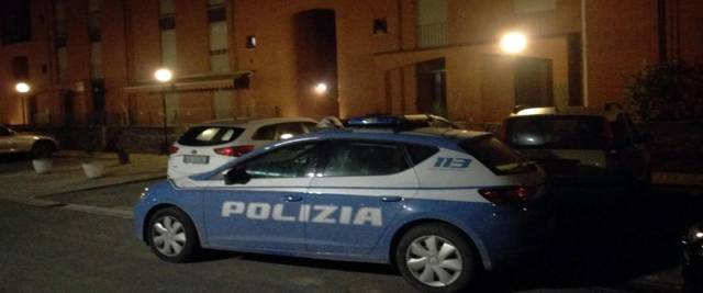 volante della polizia foto Ansa