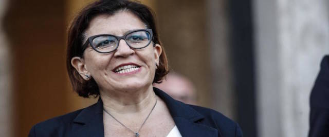 l'ex ministra Trenta foto Ansa.