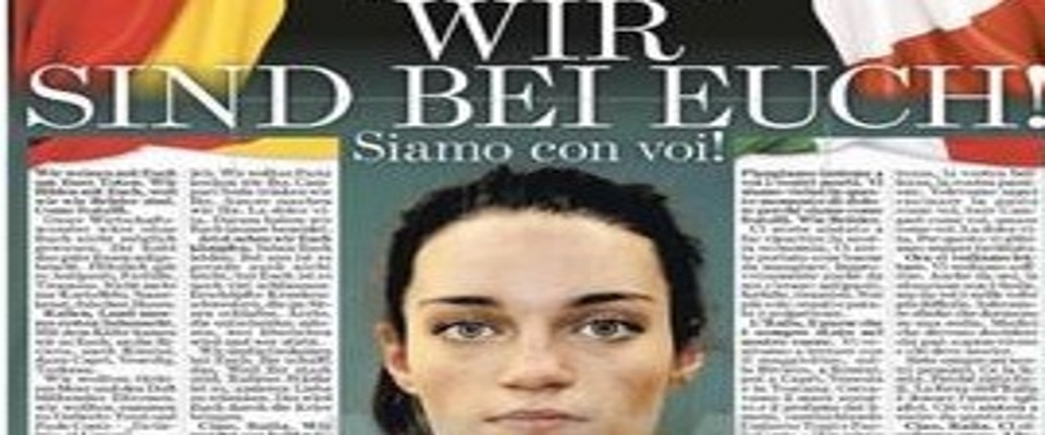 Ciao Italia, piangiamo con voi… C’è anche una Germania solidale che vorrebbe più aiuti