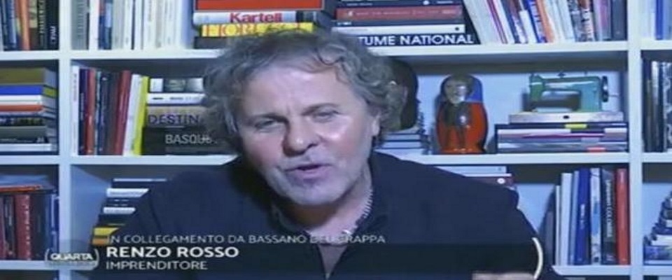 L’imprenditore Renzo Rosso fa a pezzi il governo: voi sapete fare cinema non certo economia (video)