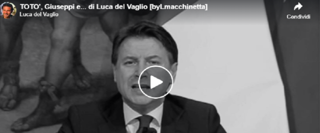 Totò e Giuseppi, frame dal video sulla pagina Facebook di Luca del Vaglio