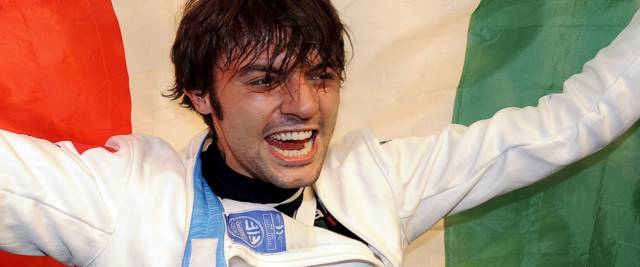 Matteo tagliarol quando ha vinto l'oro nel 2008 foto Ansa