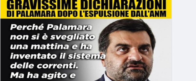 Meloni su Palamara dalla pagina Fb della leader FdI