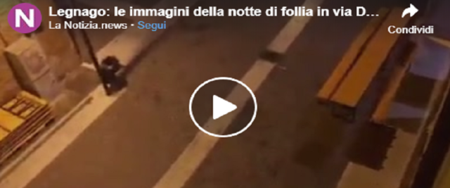 Immigrati violenti a Legnago volano sprangate frame da video dalla pagina Fb LaNotizia.news