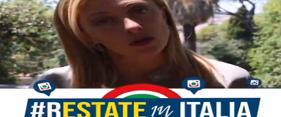 Il video di Giorgia Meloni: questa estate restate in Italia e riscoprite le bellezze che abbiamo intorno Il video di Giorgia Meloni: questa estate restate in Italia e riscoprite le bellezze che abbiamo intorno