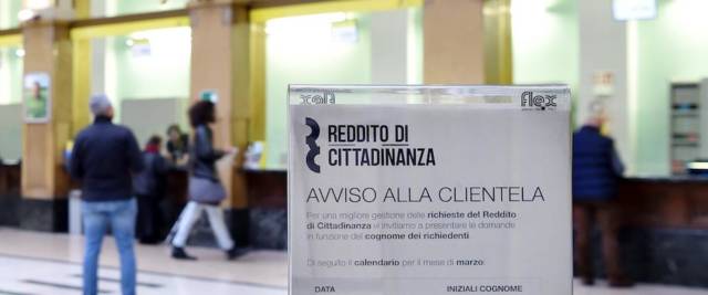 reddito di cittadinanza droga