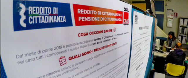 Reddito di cittadinanza