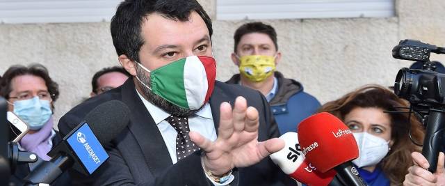 Salvini su crisi di governo