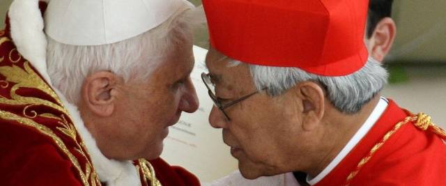 cardinale zen benedetto xvi ANSA