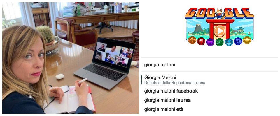 giorgia meloni google