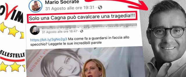 Insulti alla Meloni