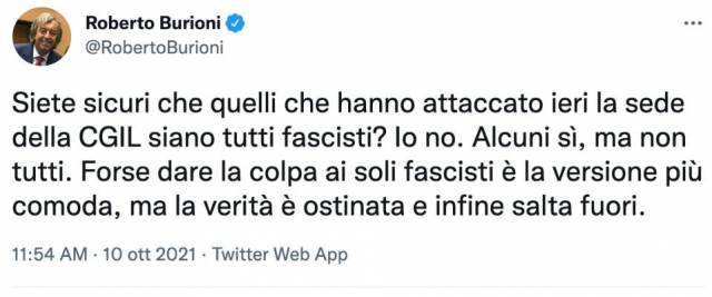 Burioni Tweet