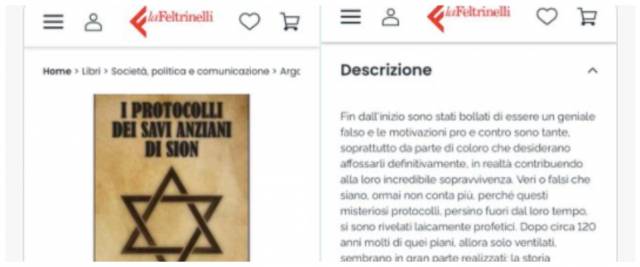 feltrinelli antisemita