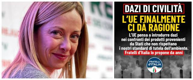 Dazi, Ue, Meloni