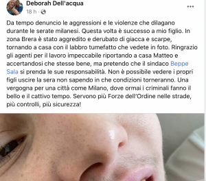 Il post di Deborah Dell'Acqua