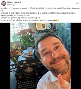 Salvini positivo