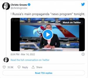 giornalista tg russo