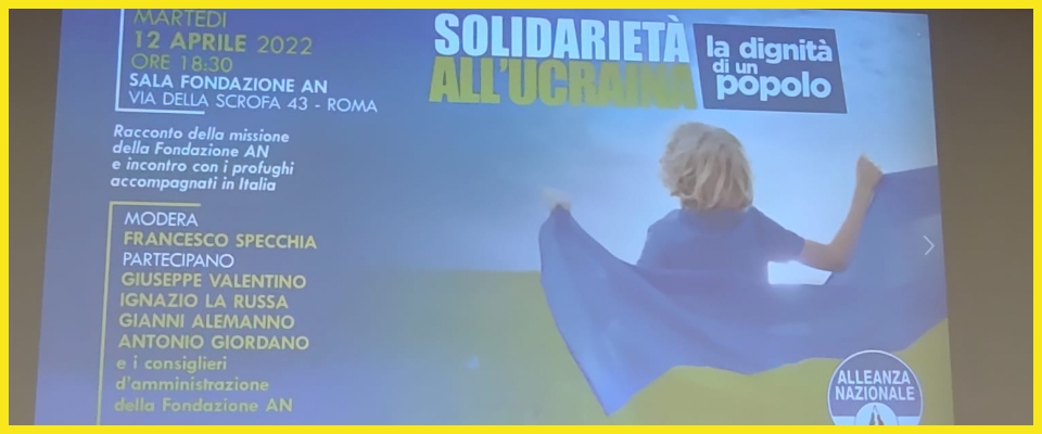 Solidarietà Ucraina, Fondazione An