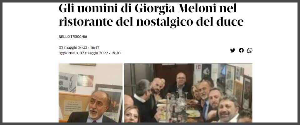 Meloni Predappio