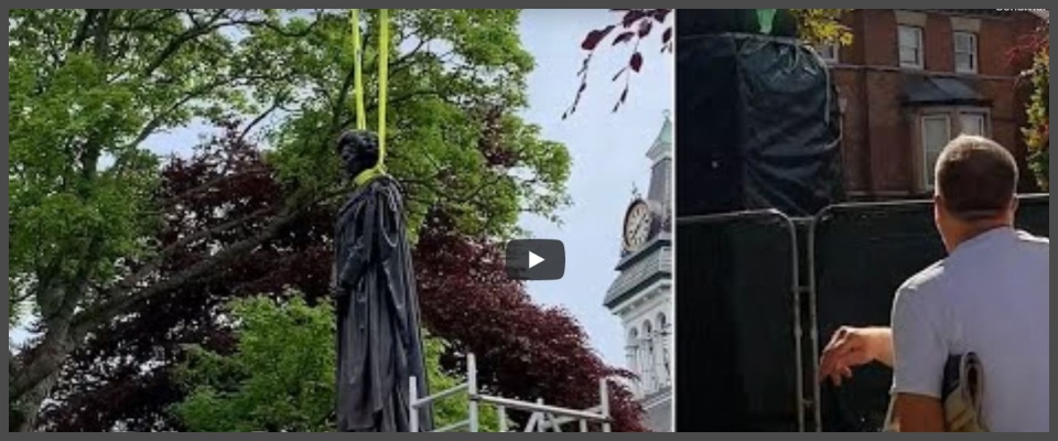 Fischi e uova contro la statua della Thatcher appena inaugurata nel suo paese natale (video)