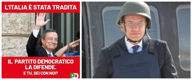 Draghi, Pd Letta