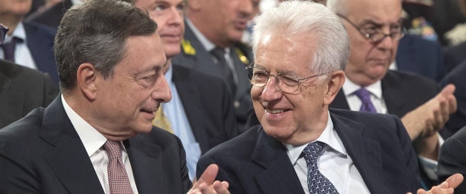 Il soccorso bianco di Monti pur di non votare: «Draghi resterà per rispetto verso l'Italia» - Secolo d'Italia