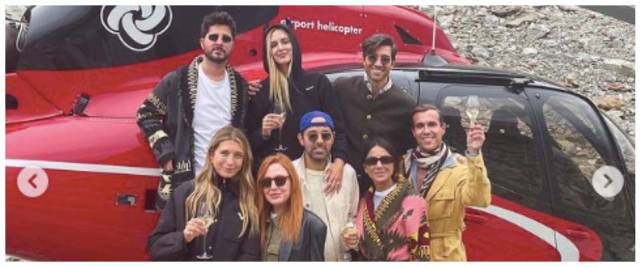 ferragni elicottero