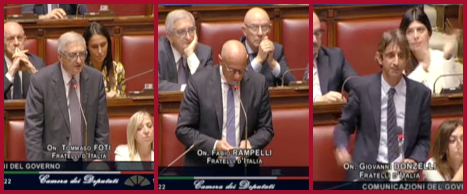 Foti, Rampelli, Donzelli